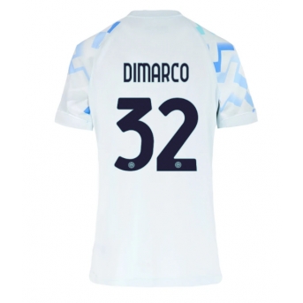 Billige Fotballdrakt Inter Milan Federico Dimarco #32 Replika Bortedrakt Dame 2025-26 Kortermet